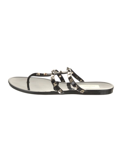Valentino Rockstud Accents Rubber Sandals