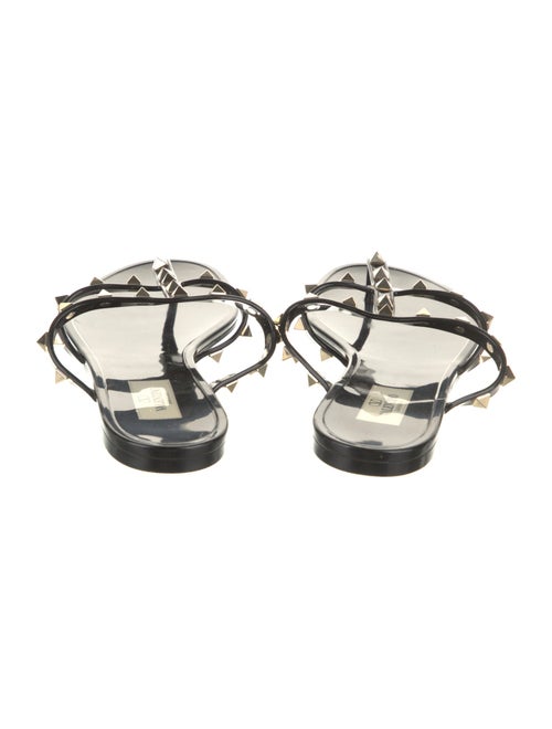 Valentino Rockstud Accents Rubber Sandals