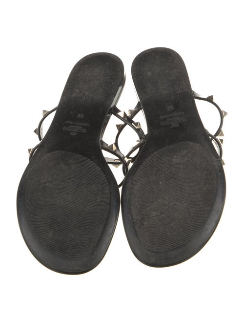 Valentino Rockstud Accents Rubber Sandals