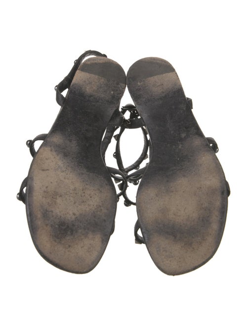 Valentino Rockstud Accents Leather Gladiator Sandals