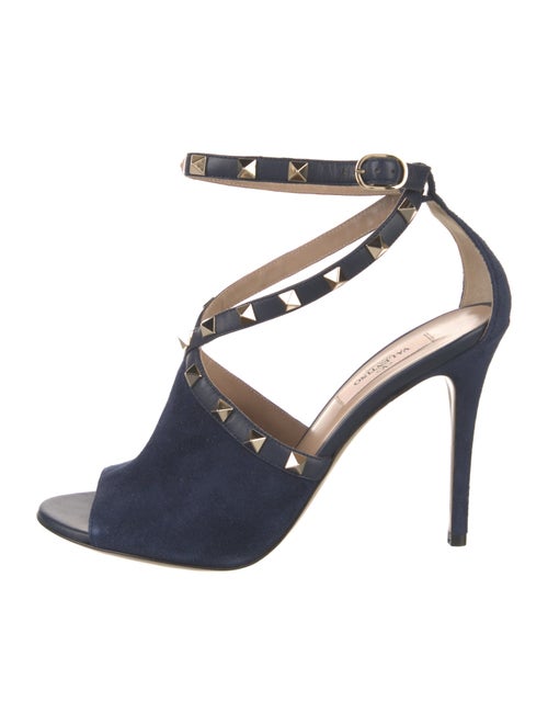 Valentino Rockstud Accents Suede D'Orsay Pumps