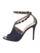Valentino Rockstud Accents Suede D'Orsay Pumps