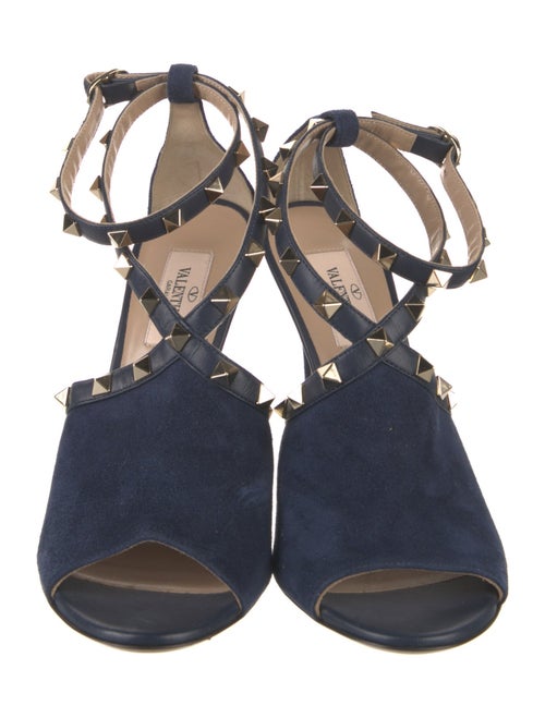 Valentino Rockstud Accents Suede D'Orsay Pumps