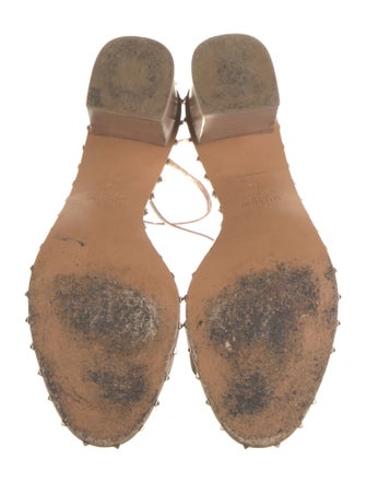 Valentino Rockstud Accents Leather Sandals