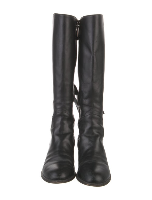 Valentino Leather Riding Boots
