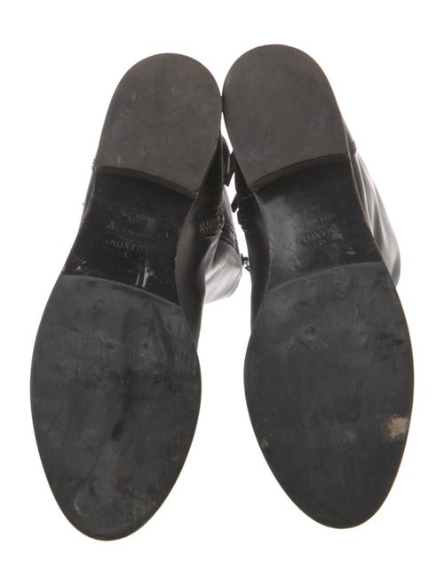 Valentino Leather Riding Boots