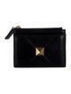 Valentino Roman Stud Leather Card Holder