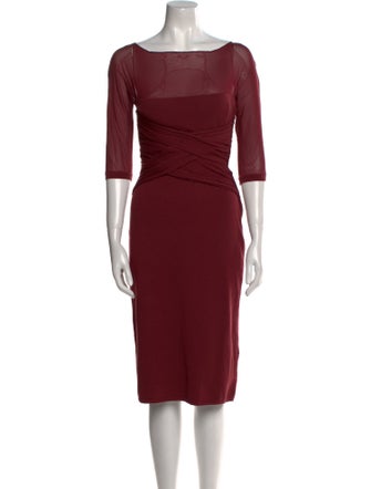 Valentino Virgin Wool Midi Length Dress