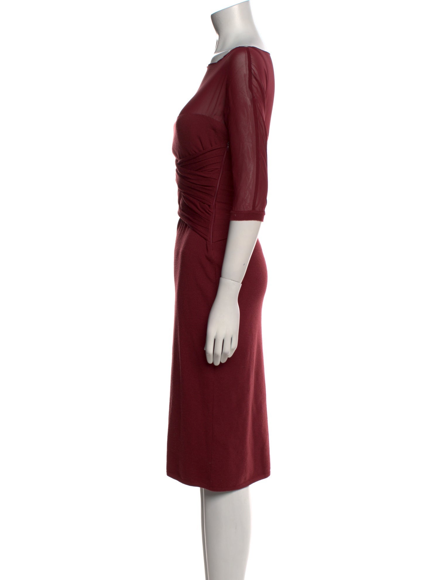 Valentino Virgin Wool Midi Length Dress