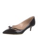Valentino Patent Leather Bow Accents Pumps