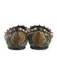 Valentino Rockstud Accents Snakeskin Flats