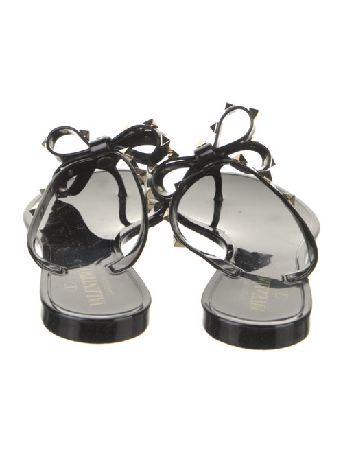 Valentino Rockstud Accents Rubber Slides