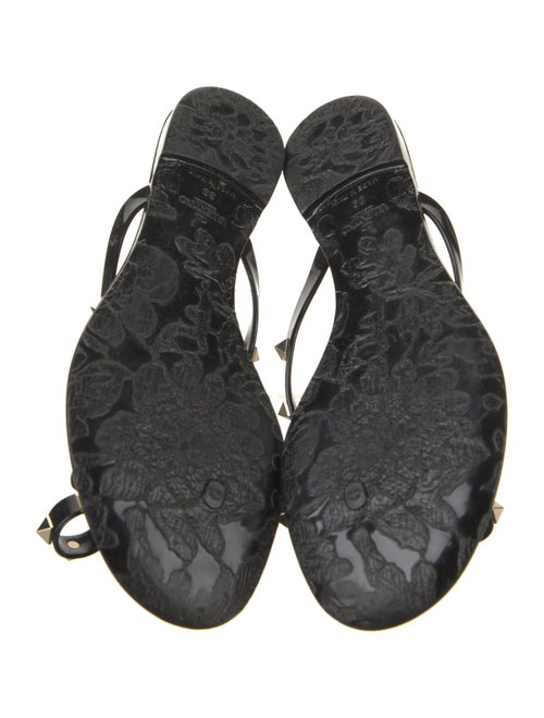 Valentino Rockstud Accents Rubber Slides