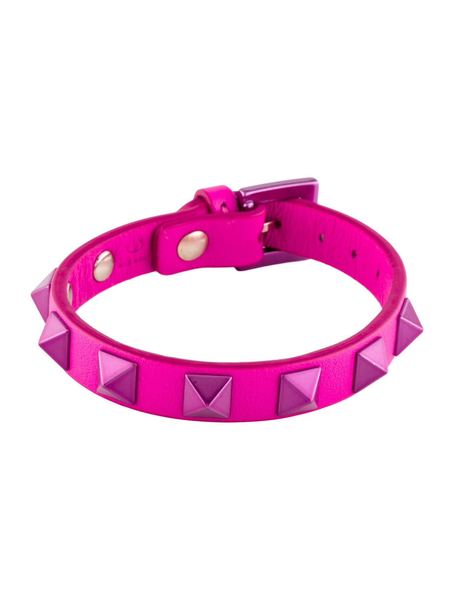 Valentino Leather Rockstud Wrap Bracelet