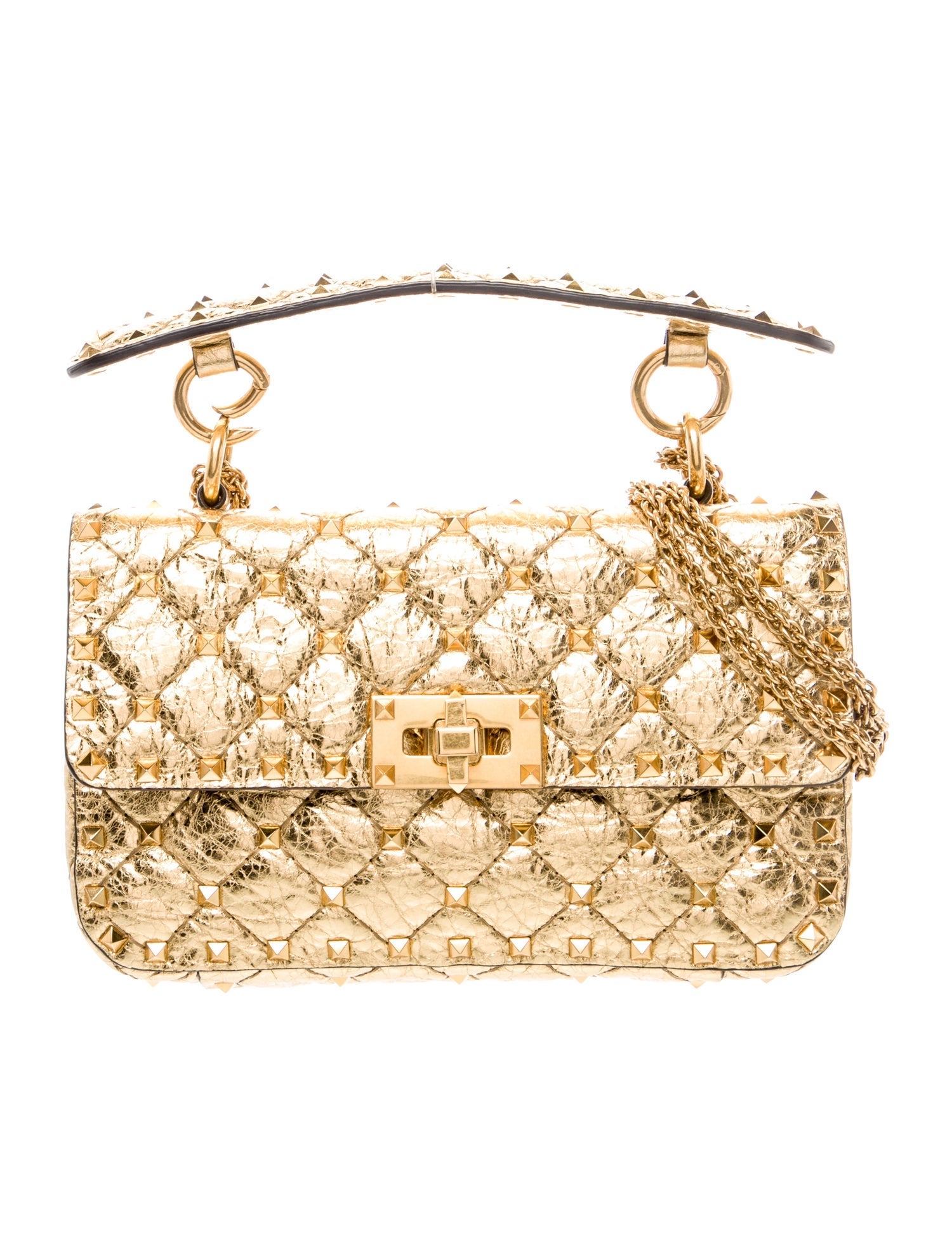 Valentino Rockstud Top Handle Bag