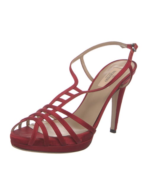 Valentino Satin Slingback Sandals