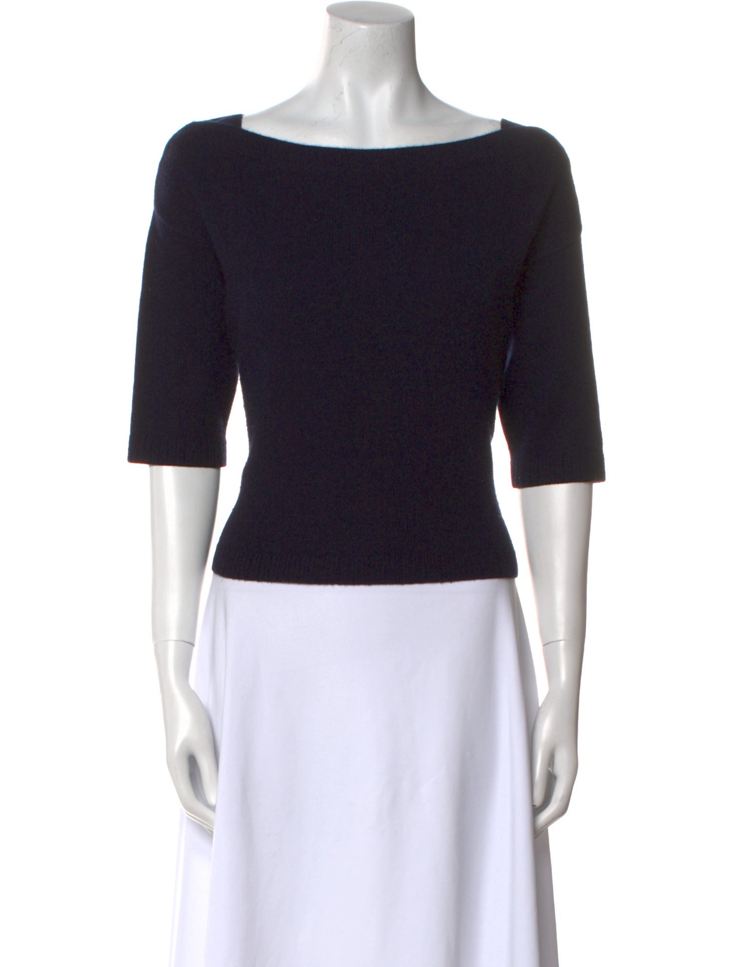 Valentino Cashmere Bateau Neckline Sweater