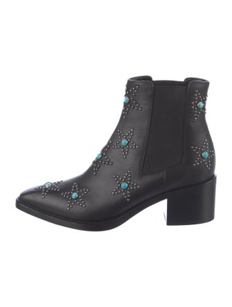 Valentino Leather Chelsea Boots