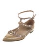 Valentino Rockstud Accents Patent Leather Ballet Flats
