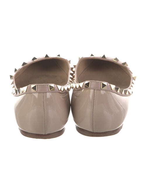 Valentino Rockstud Accents Patent Leather Ballet Flats
