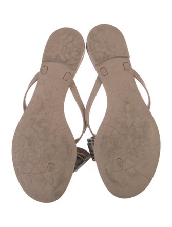 Valentino Rubber Bow Accents Slides