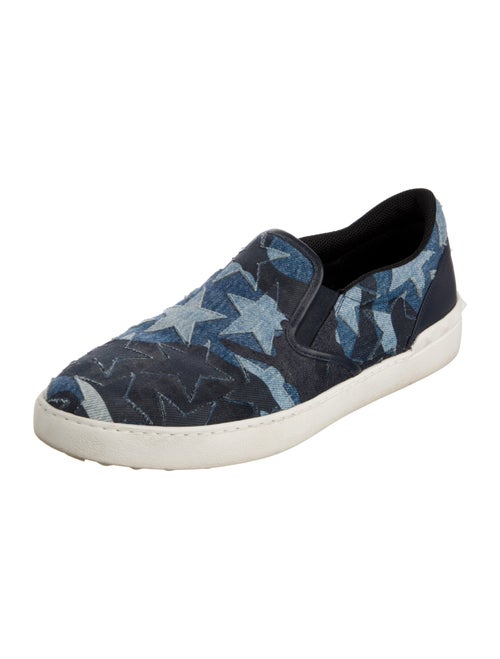 Valentino Denim Patterned Sneakers