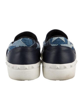 Valentino Denim Patterned Sneakers