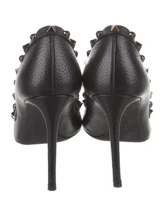 Valentino Rockstud Accents Leather Pumps