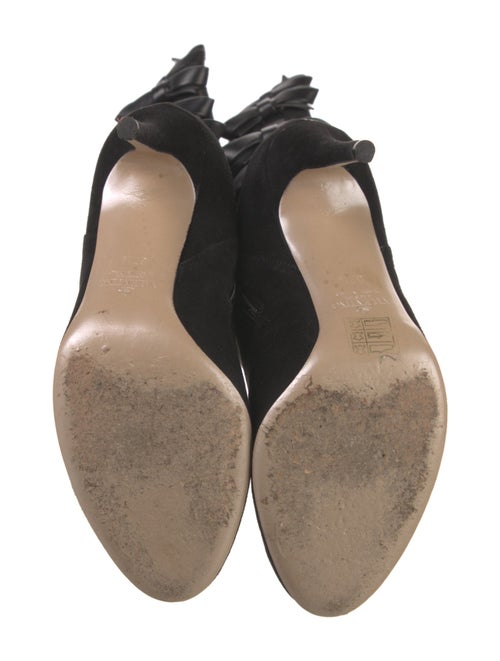 Valentino Suede Bow Accents Boots