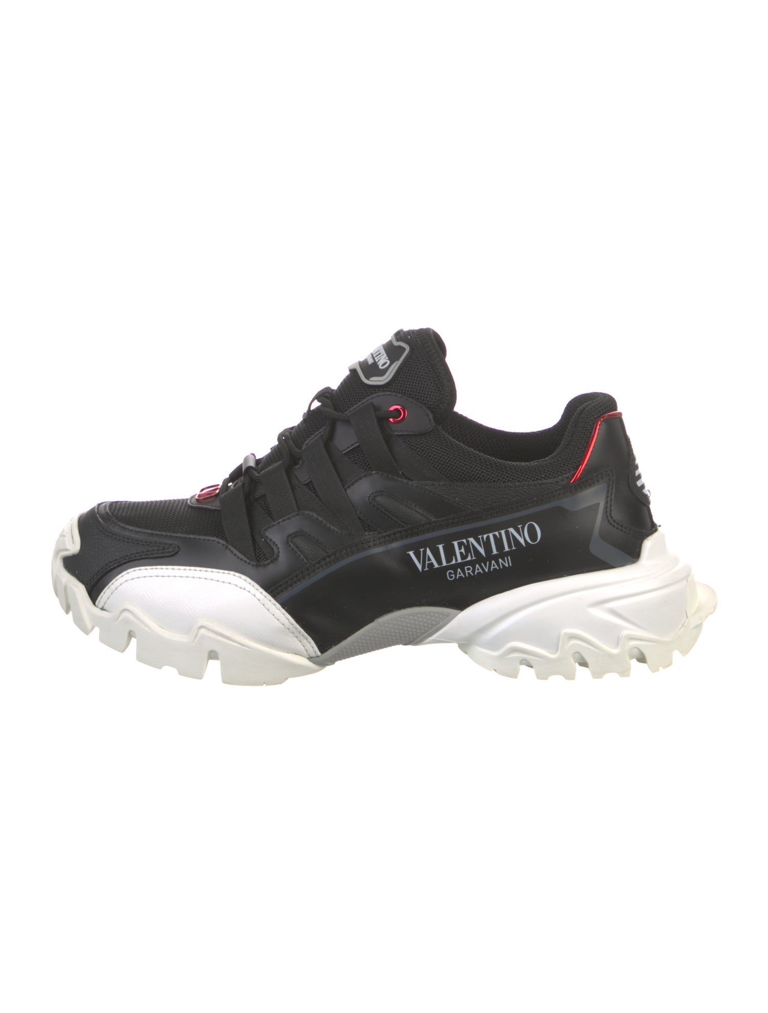 Valentino Mesh Colorblock Pattern Sneakers