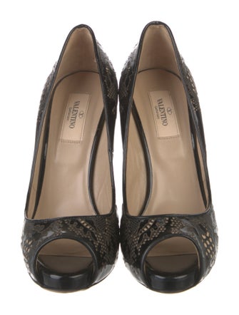 Valentino Patent Leather Animal Print Pumps