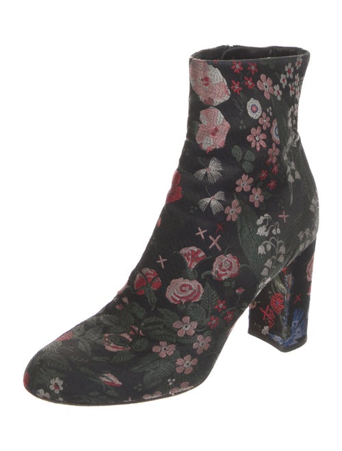 Valentino Floral Print Boots