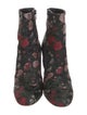 Valentino Floral Print Boots