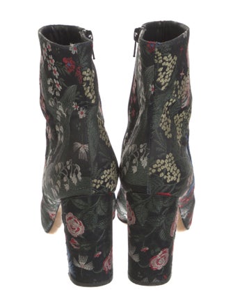 Valentino Floral Print Boots