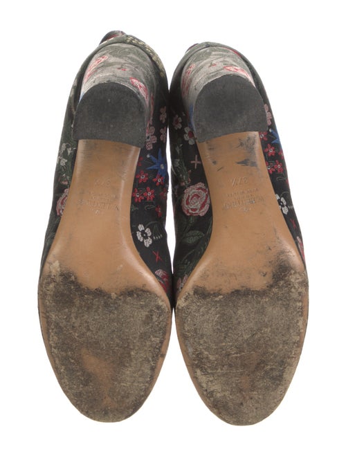 Valentino Floral Print Boots