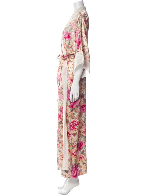 Valentino Printed Mesh Accents Robe
