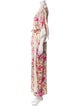 Valentino Printed Mesh Accents Robe