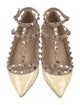 Valentino Rockstud Accents Patent Leather Flats