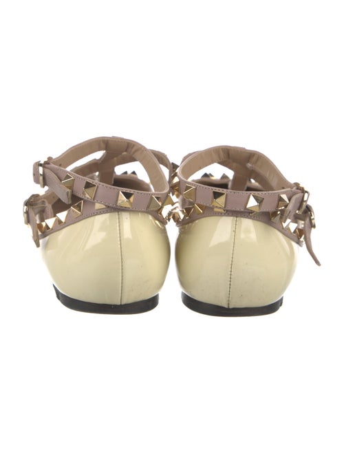 Valentino Rockstud Accents Patent Leather Flats