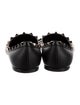 Valentino Rockstud Accents Leather Ballet Flats