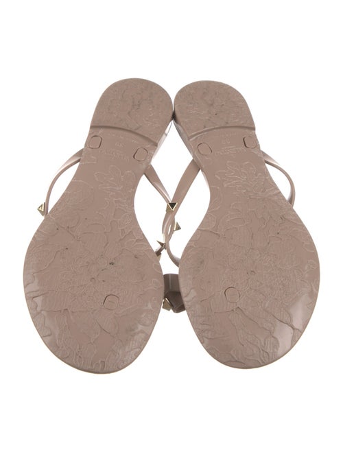 Valentino Rockstud Accents Rubber Slides