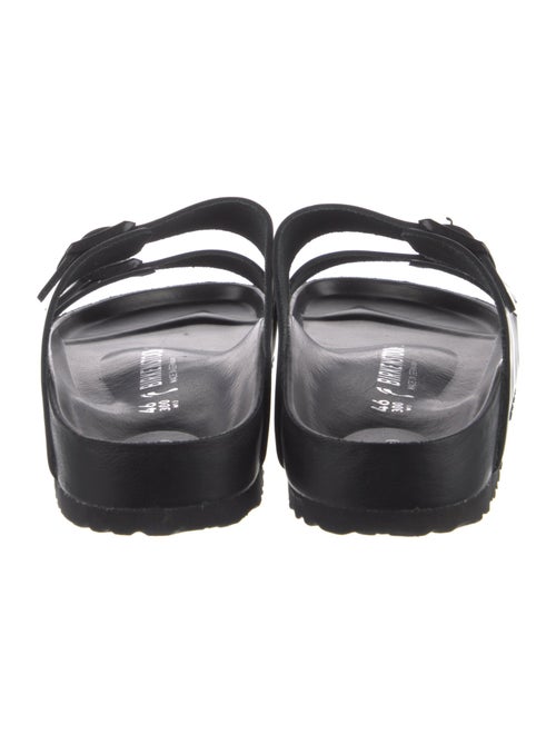 Valentino Leather Graphic Print Slides