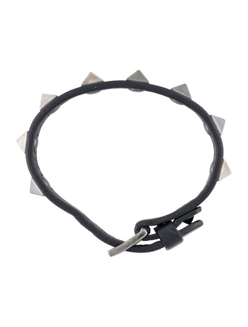 Valentino Leather Rockstud Wrap Bracelet