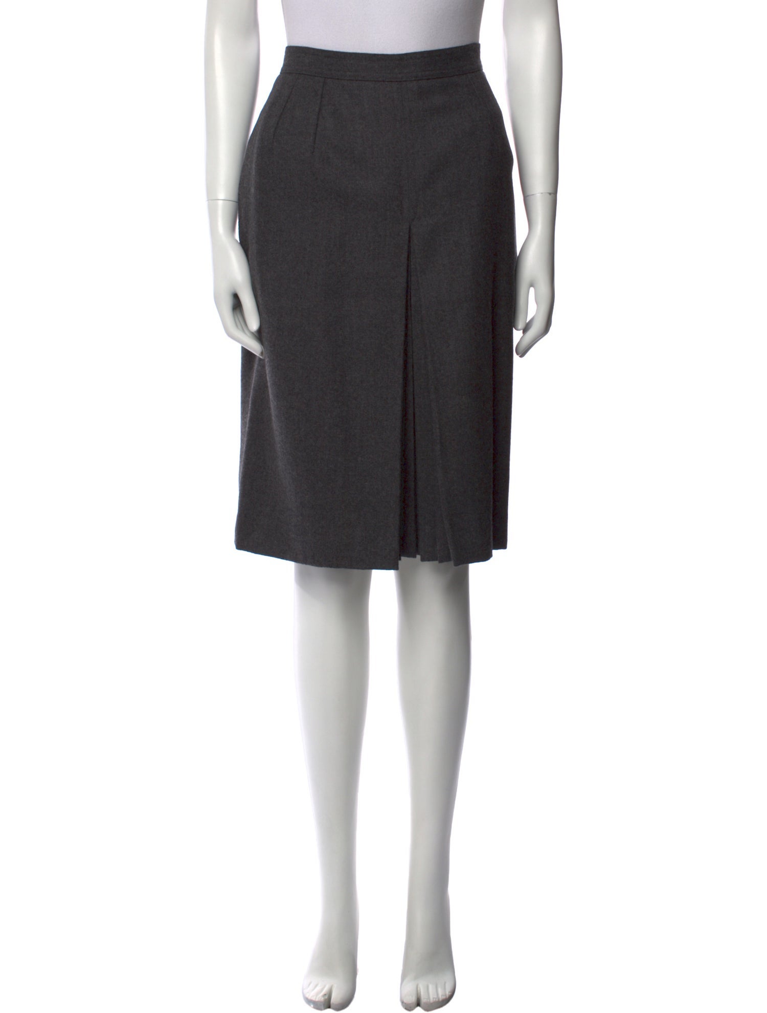 Valentino Pleated Accents Knee-Length Skirt