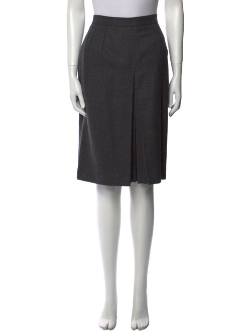 Valentino Pleated Accents Knee-Length Skirt