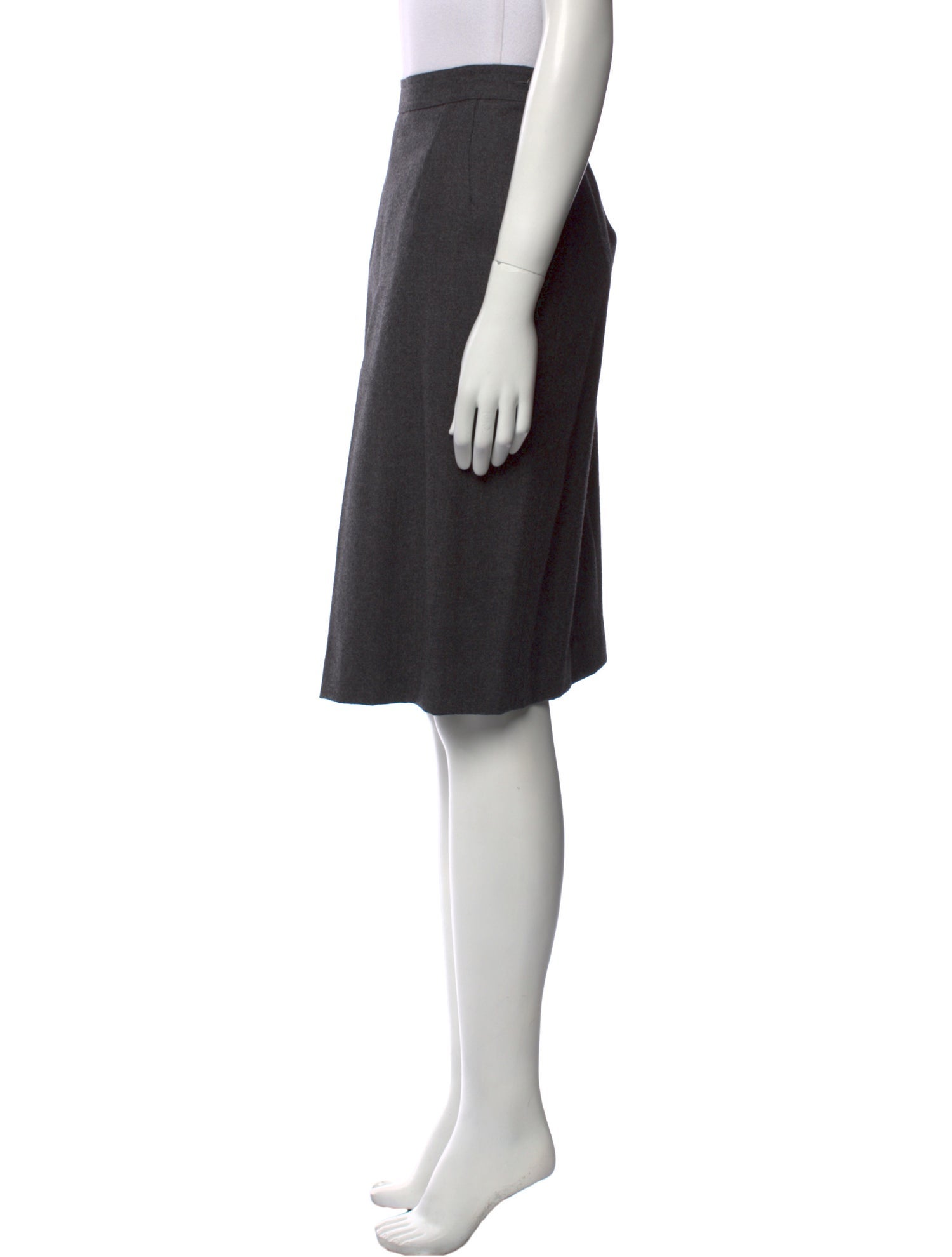 Valentino Pleated Accents Knee-Length Skirt