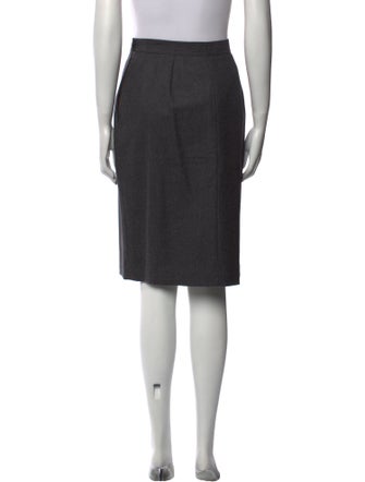 Valentino Pleated Accents Knee-Length Skirt