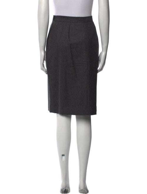 Valentino Pleated Accents Knee-Length Skirt
