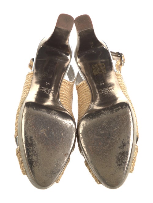 Valentino Straw Slingback Pumps