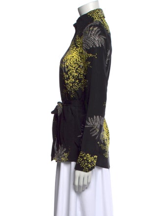 Valentino Silk Printed Button-Up Top